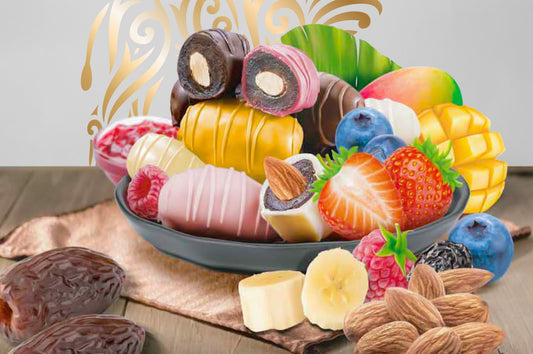Dates With Almond Mix Fruits Chocolate Covered 1KG